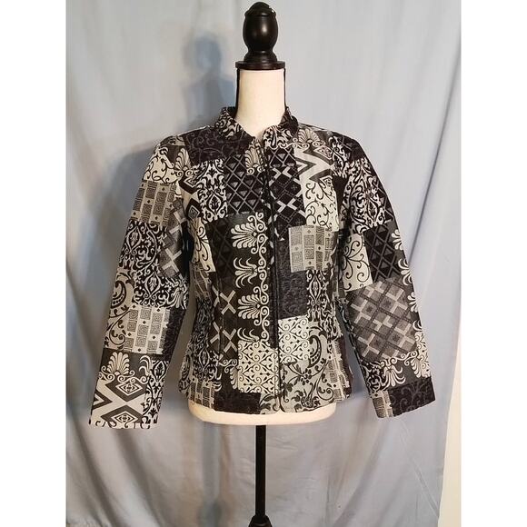 Christopher and Banks black and gray dress jacket. - Picture 1 of 9